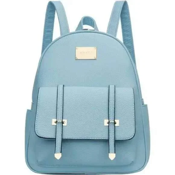 Women Small Backpack Purse Convertible Leather Z-blue M Leather Mini Backpack, Convertible Backpack Purse Women  main image 3